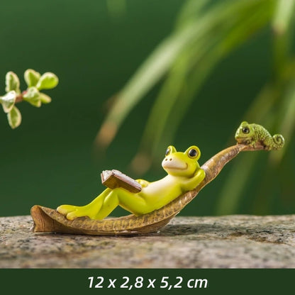 Kikker bloempothanger ornament