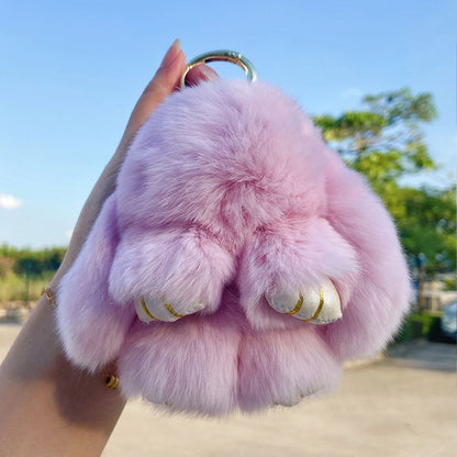 Handgemaakte zachte Bunny PomPom-hangers