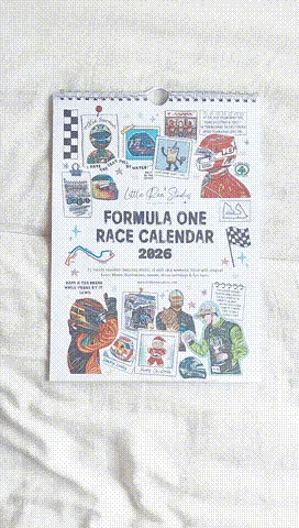 F1 Scrapbook Kalender 2026 – Wandkalender voor Formule 1-fans