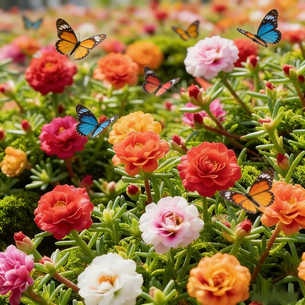 🌸Mosroos Zadenmix (1000 stuks) – 🌿Postelein / Zonneroosjes
