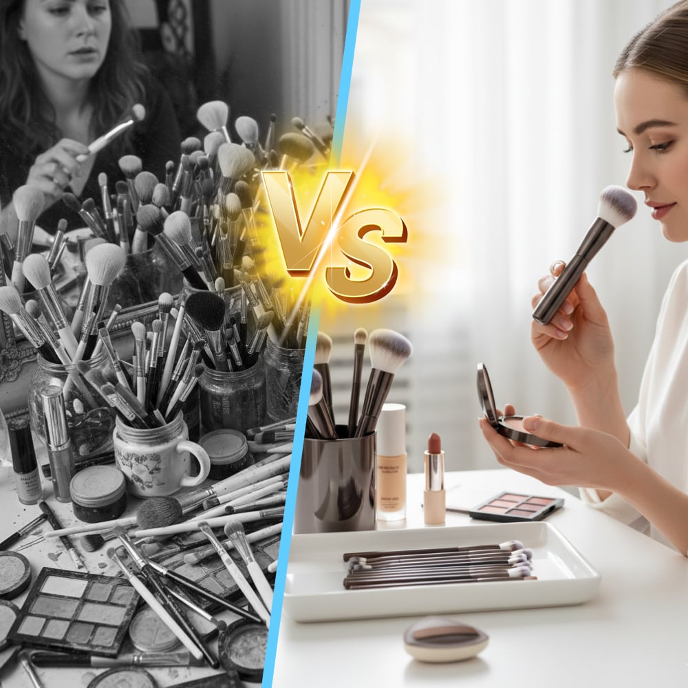 20-delige make-upborstels set