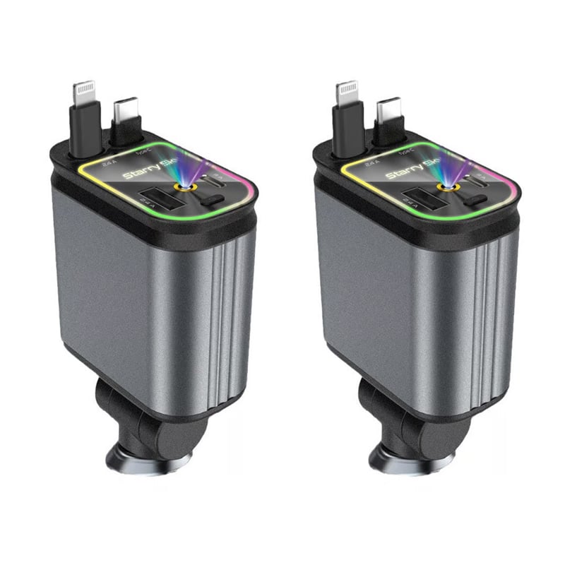 Uittrekbare Kabel Autolader