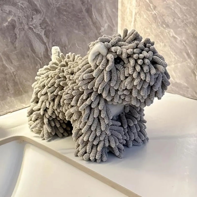 Schattige hond microvezel drooghanddoek