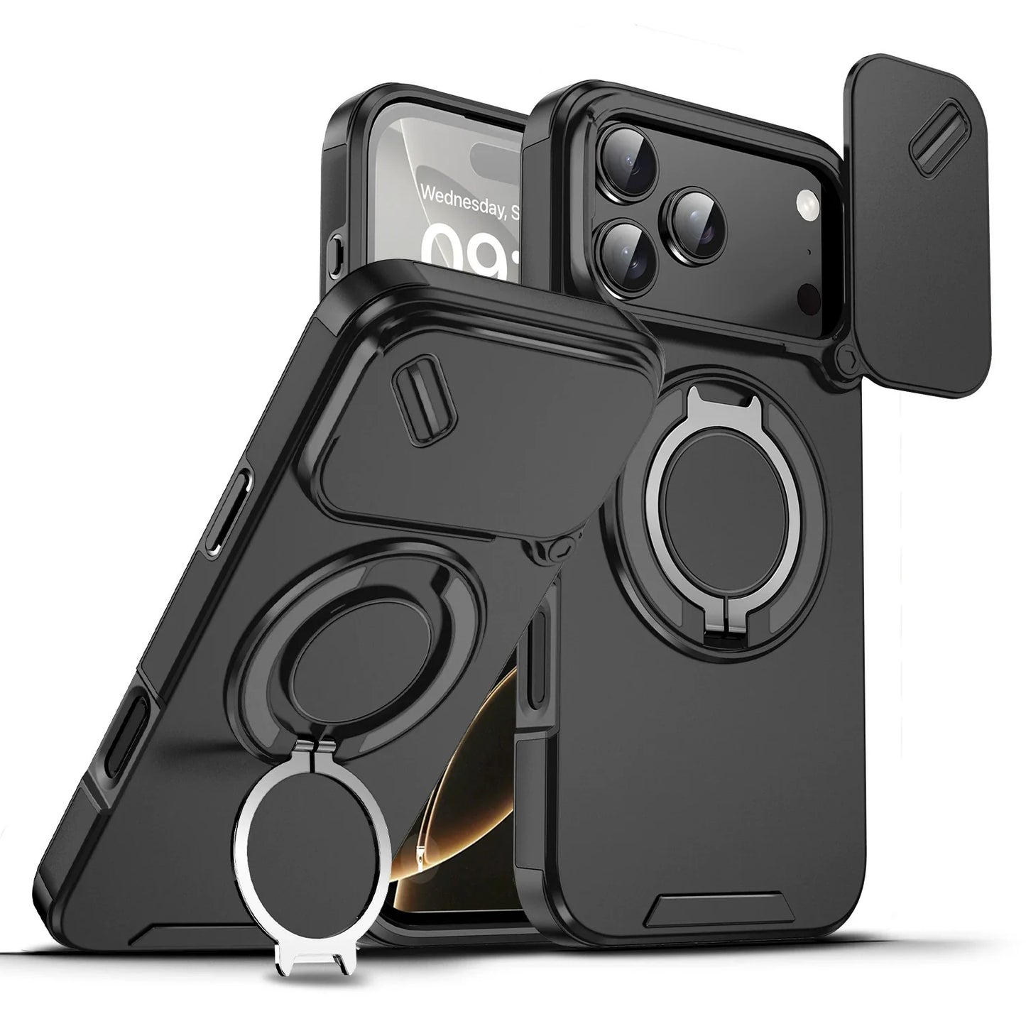 Magnetisch iPhone Hoesje met Ringstandaard