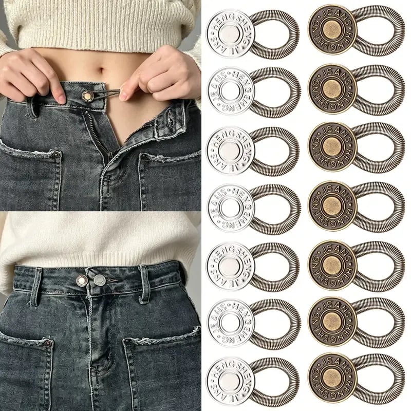 Metalen Broek Knoopverlengers - 10 Stuks