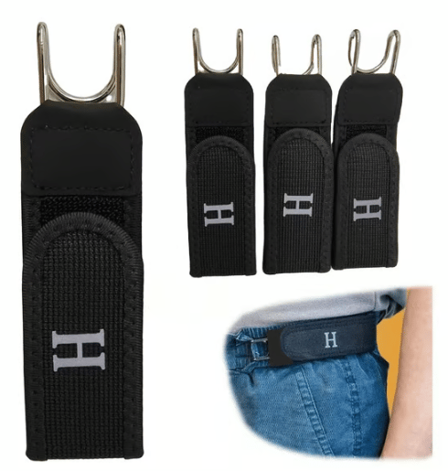 Tactische metalen haak elastische riem (unisex) Onzichtbaar ontwerp zonder gesp
