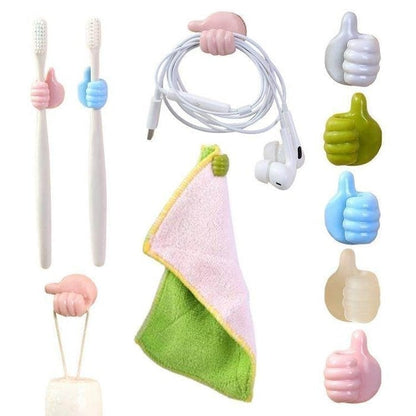 Creatieve Duim-Omhoog Wandhaken - 10 Stuks