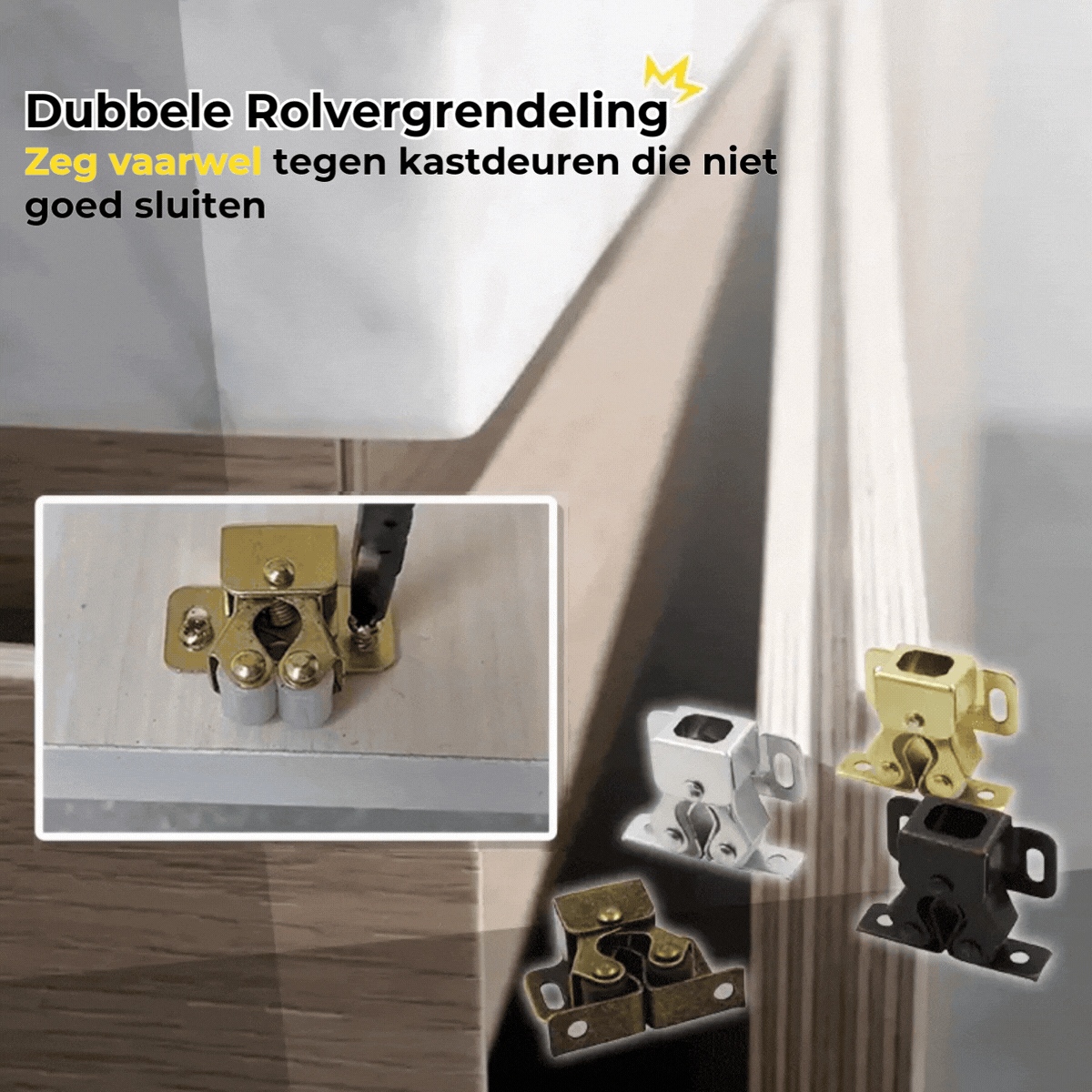Dubbele Rolvergrendeling - 4 Stuks