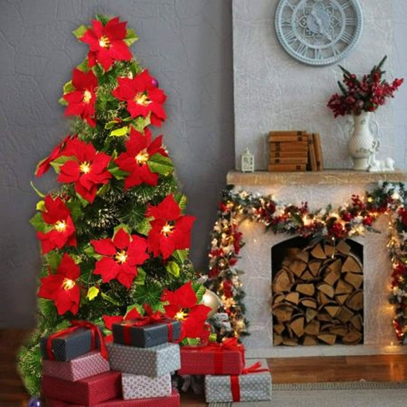 LED Kerst Bloemenslinger
