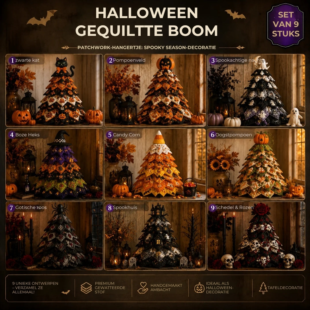 Halloweenboom DIY Naaiset met Gewatteerde stof