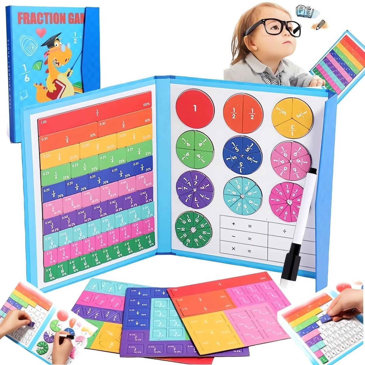 Educatief Breukenboek - Magnetisch Montessori Rekenspel voor Kinderen