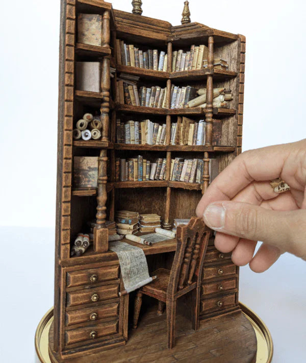 De miniatuurbibliotheek “The Bay Library”