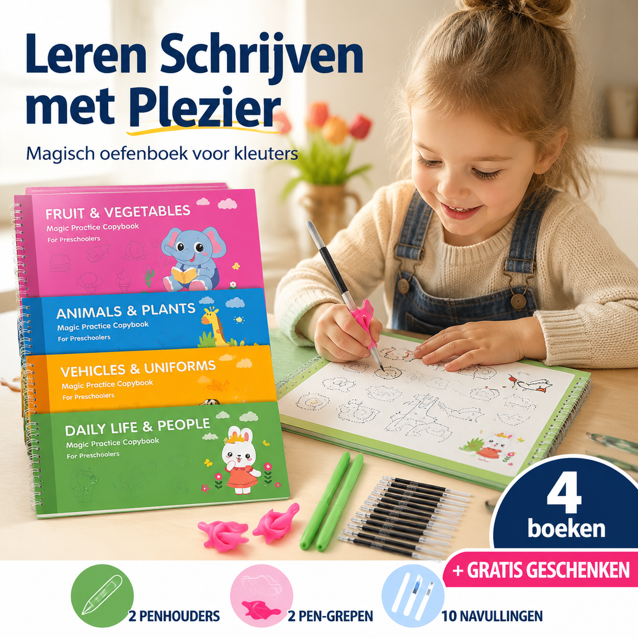 Cartoon Tekenboek met Contourlijnen voor Kinderen