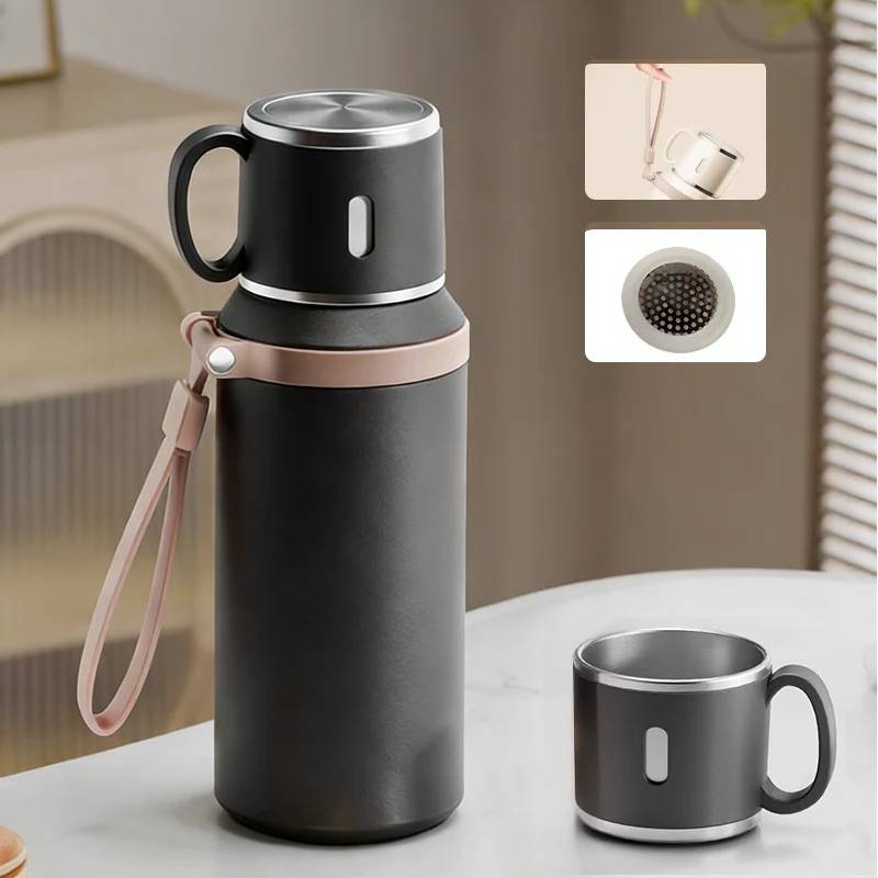 Roestvrijstalen Thermos met Mok
