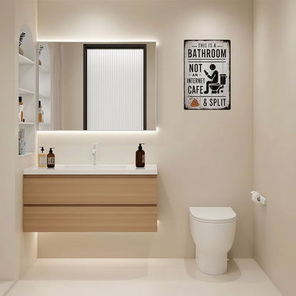 Shit & Split - Creatief Badkamerdeurbord – Fun en Functioneel