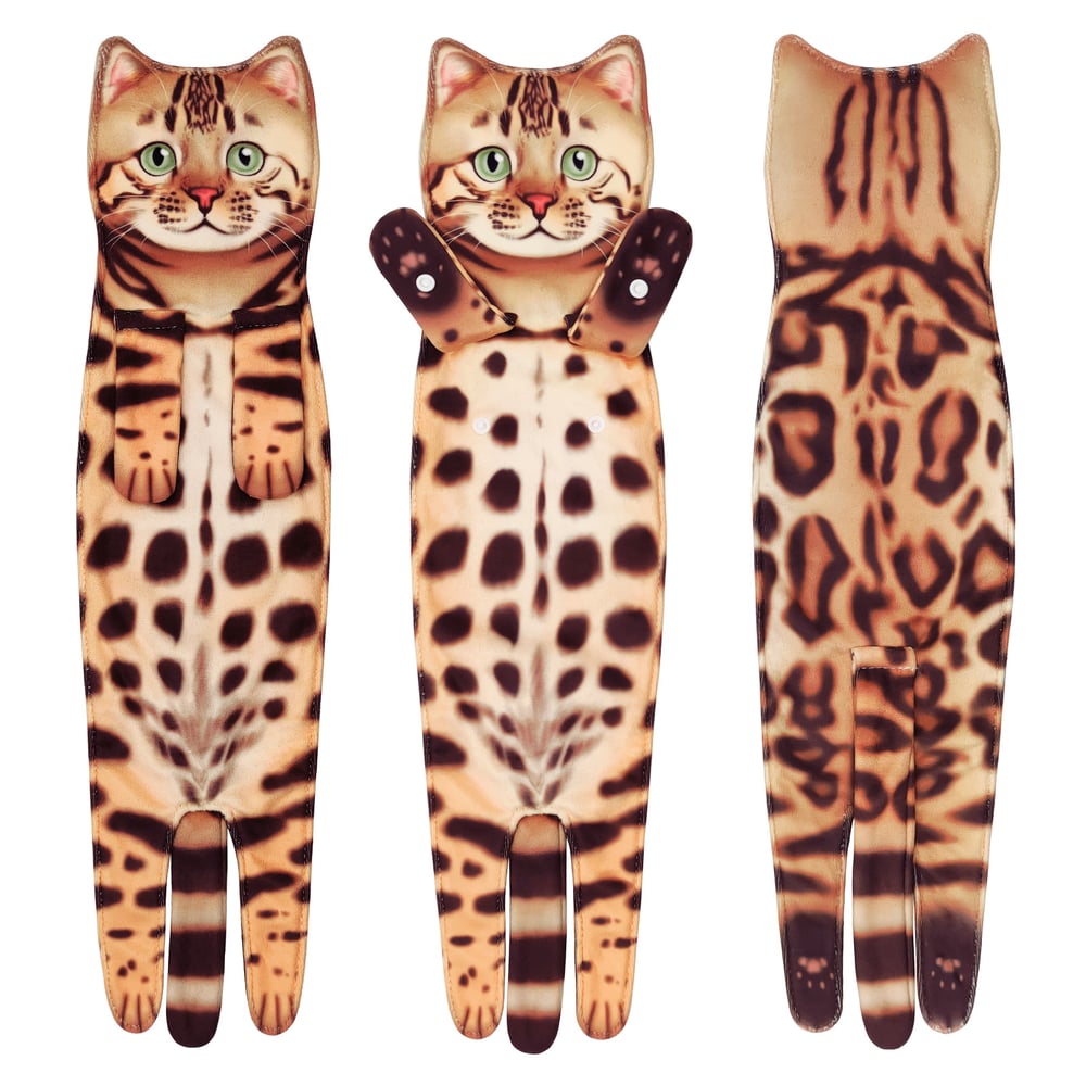 Grappige Kattenhanddoek