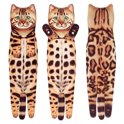 Grappige Kattenhanddoek