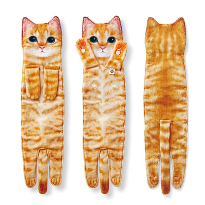 Grappige Kattenhanddoek