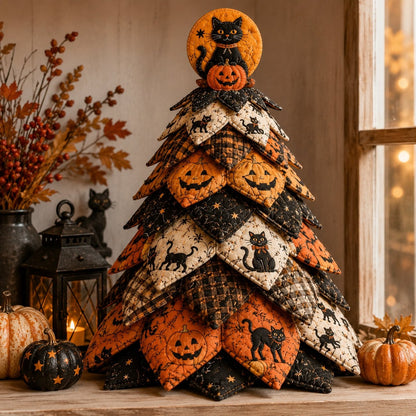 Halloweenboom DIY Naaiset met Gewatteerde stof