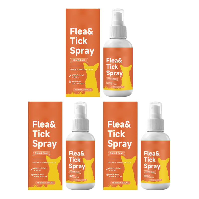 Vlooien- & Tekenverzorgingsspray voor Honden