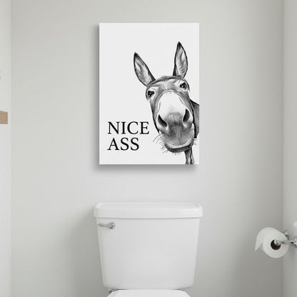 Grappig "Nice Ass" Ezelportret