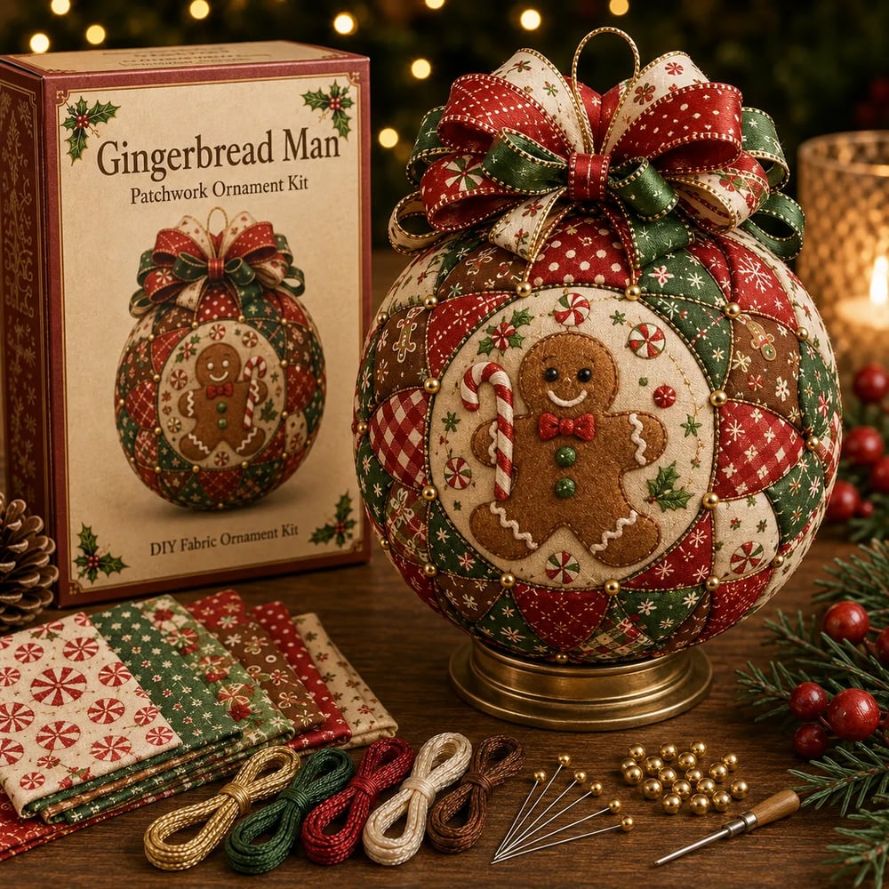DIY Kerstballen Patchworkset