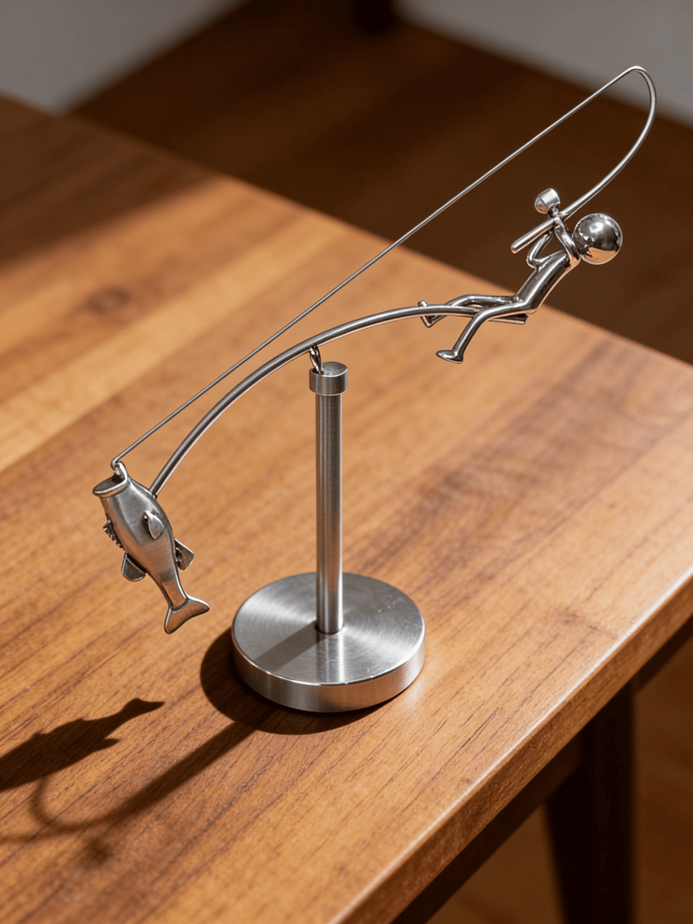 🎣 Fishersman Balancerend Sculptuur