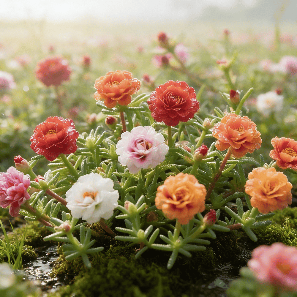 🌸Mosroos Zadenmix (1000 stuks) – 🌿Postelein / Zonneroosjes