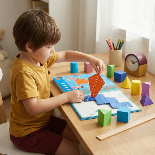 3D Ruimtemeetkundeboek voor Kinderen