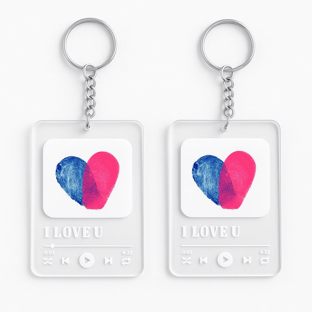 Jubileumherinnering Vingerafdruk Sleutelhangers Kit