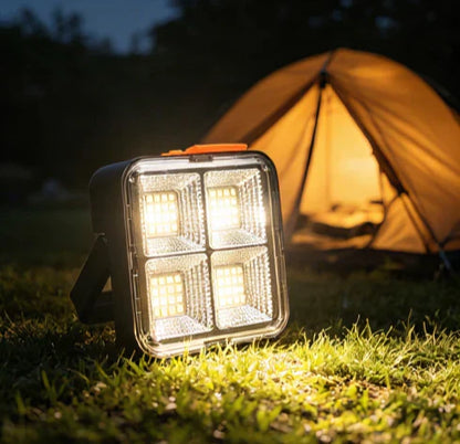 Draagbare Kampeerlamp op Zonne-Energie met 4 Verlichtingsstanden