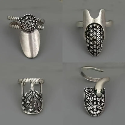 Verstelbare Nagelringset - 4 Stuks