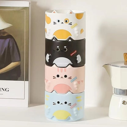 Stapelbare Keramische Kattenmokken