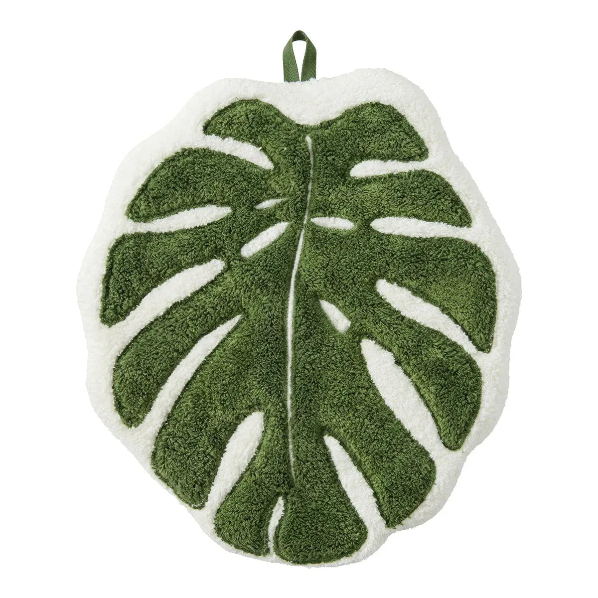 Zijdezachte Microvezelhanddoek met Botanisch Bladmotief - 2 Stuks