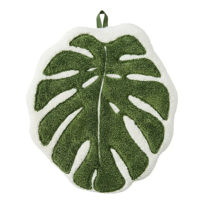 Zijdezachte Microvezelhanddoek met Botanisch Bladmotief - 2 Stuks