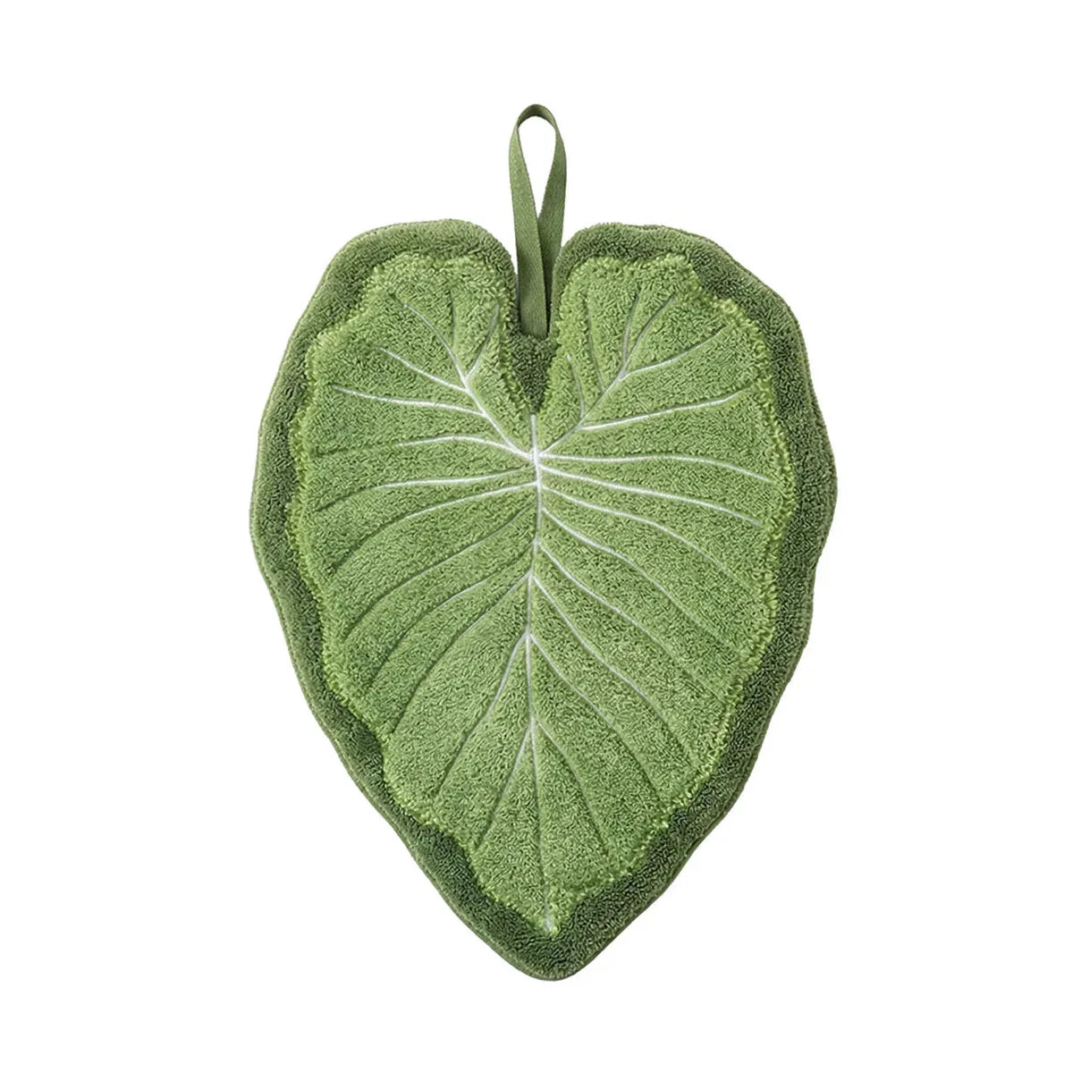Zijdezachte Microvezelhanddoek met Botanisch Bladmotief - 2 Stuks