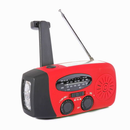 Draagbare Noodradio en Zaklamp op Zonne-Energie