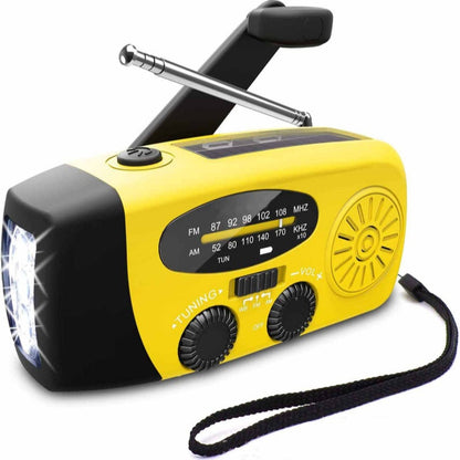 Draagbare Noodradio en Zaklamp op Zonne-Energie