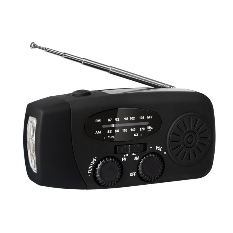 Draagbare Noodradio en Zaklamp op Zonne-Energie