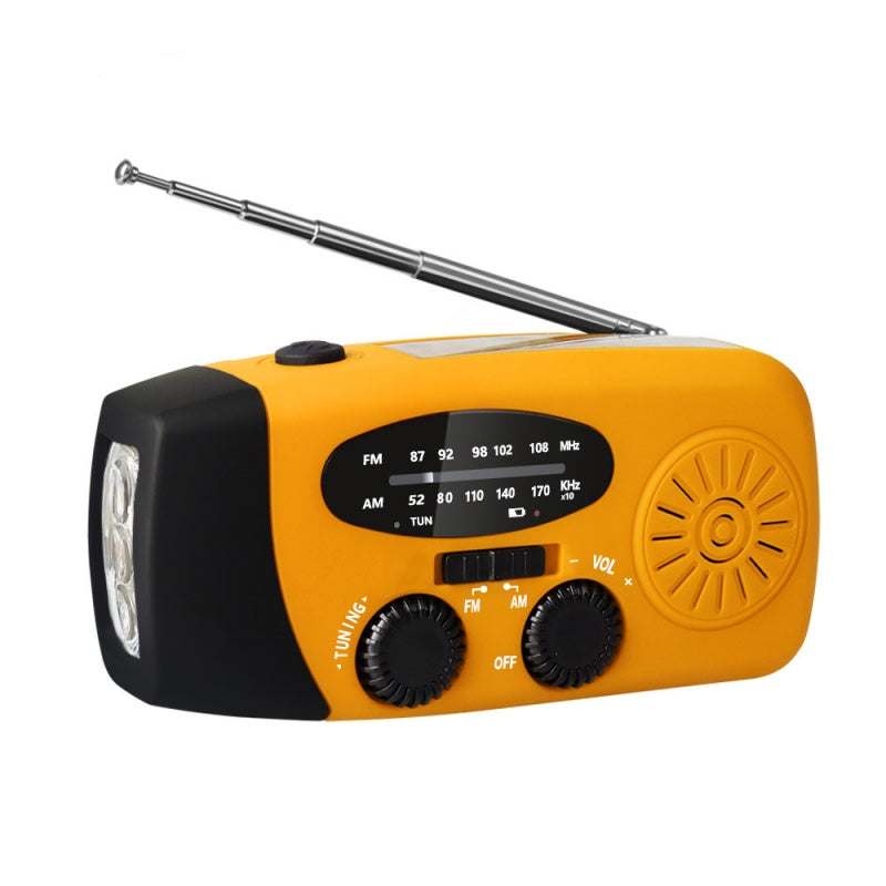 Draagbare Noodradio en Zaklamp op Zonne-Energie
