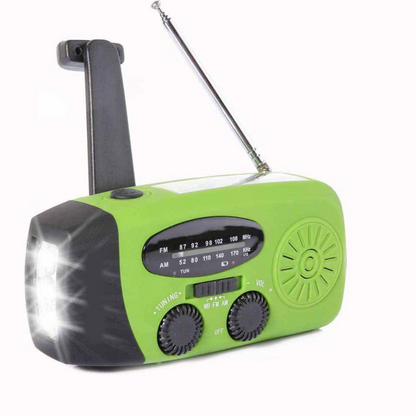 Draagbare Noodradio en Zaklamp op Zonne-Energie