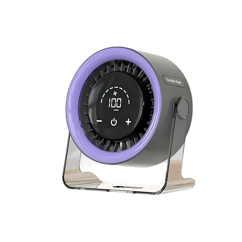 Mini-Bureauventilator met LED-Display