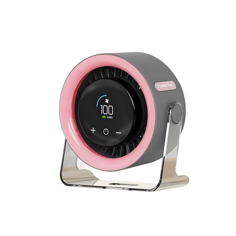 Mini-Bureauventilator met LED-Display