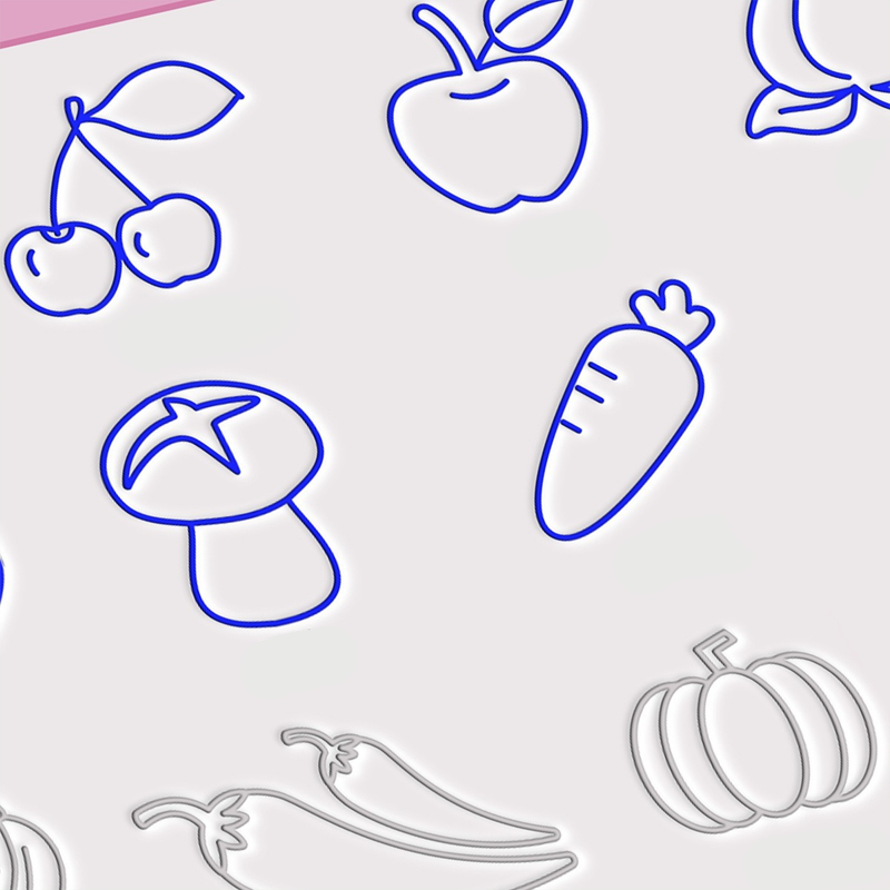 Cartoon Tekenboek met Contourlijnen voor Kinderen