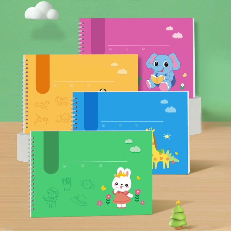 Cartoon Tekenboek met Contourlijnen voor Kinderen