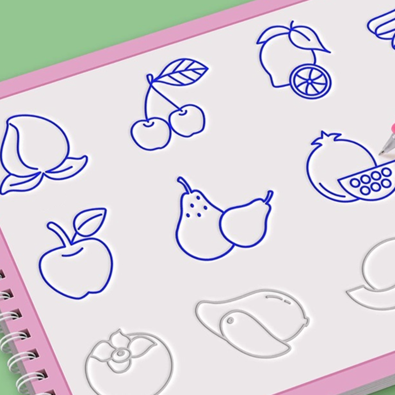 Cartoon Tekenboek met Contourlijnen voor Kinderen
