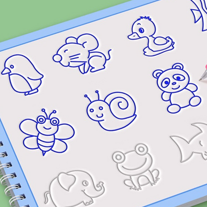 Cartoon Tekenboek met Contourlijnen voor Kinderen