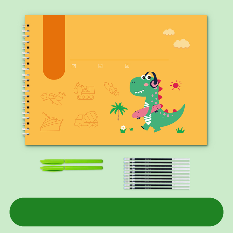 Cartoon Tekenboek met Contourlijnen voor Kinderen