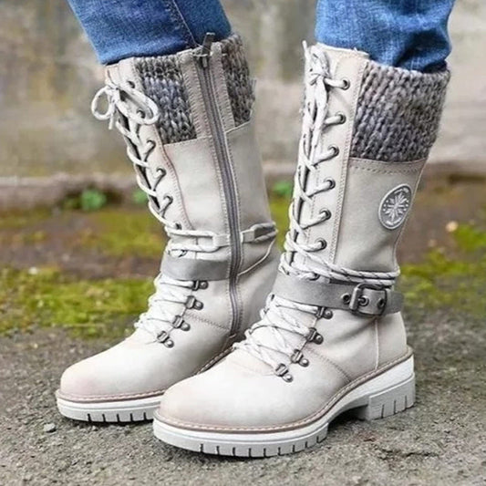 Waterdichte kniehoge winterlaarzen voor dames 👢