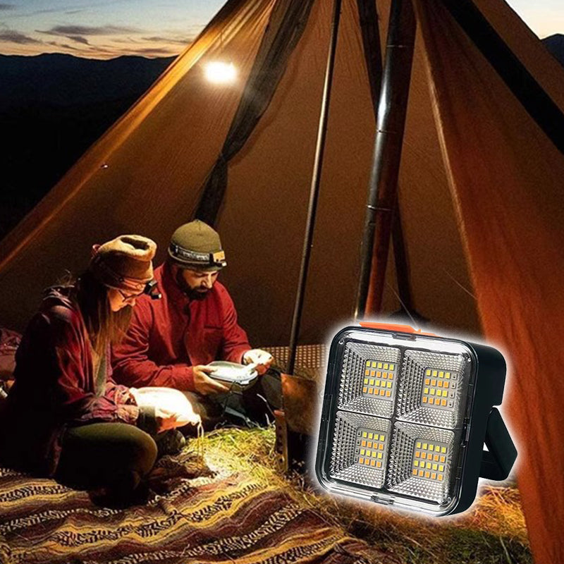 Draagbare Kampeerlamp op Zonne-Energie met 4 Verlichtingsstanden